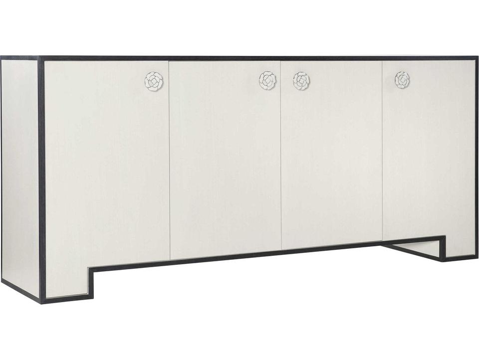 Silhouette Engineered Veneer Buffet in Eggshell and Onyx