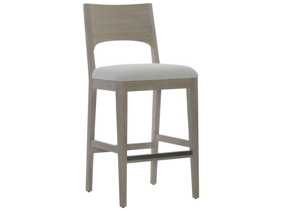 Solaria Upholstered Bar Stool with Dune Finish