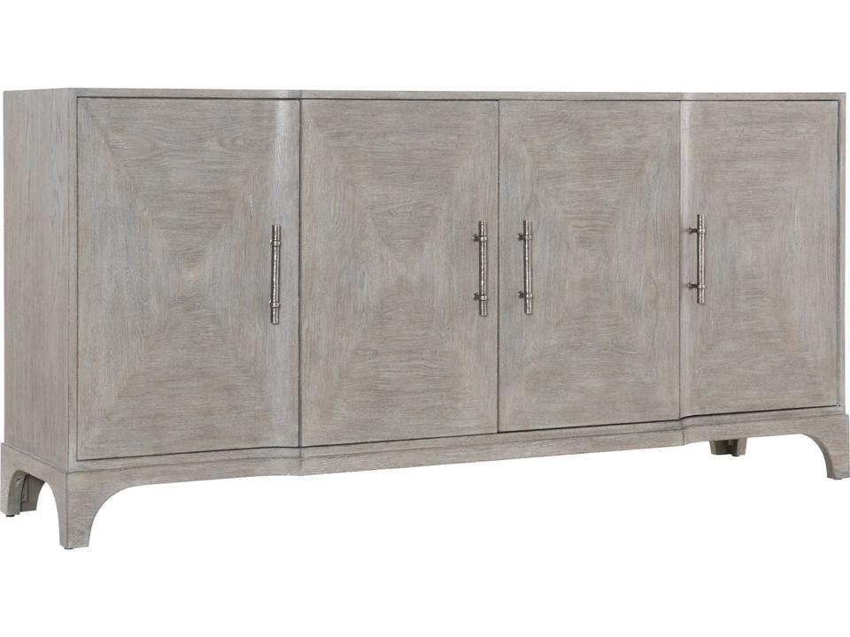 Albion Buffet Pewter Finish with Fancy Face Doors