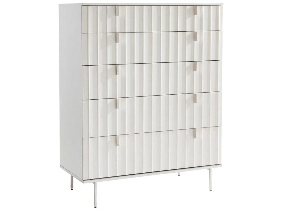 Modulum 5-Drawers White Accent Chest