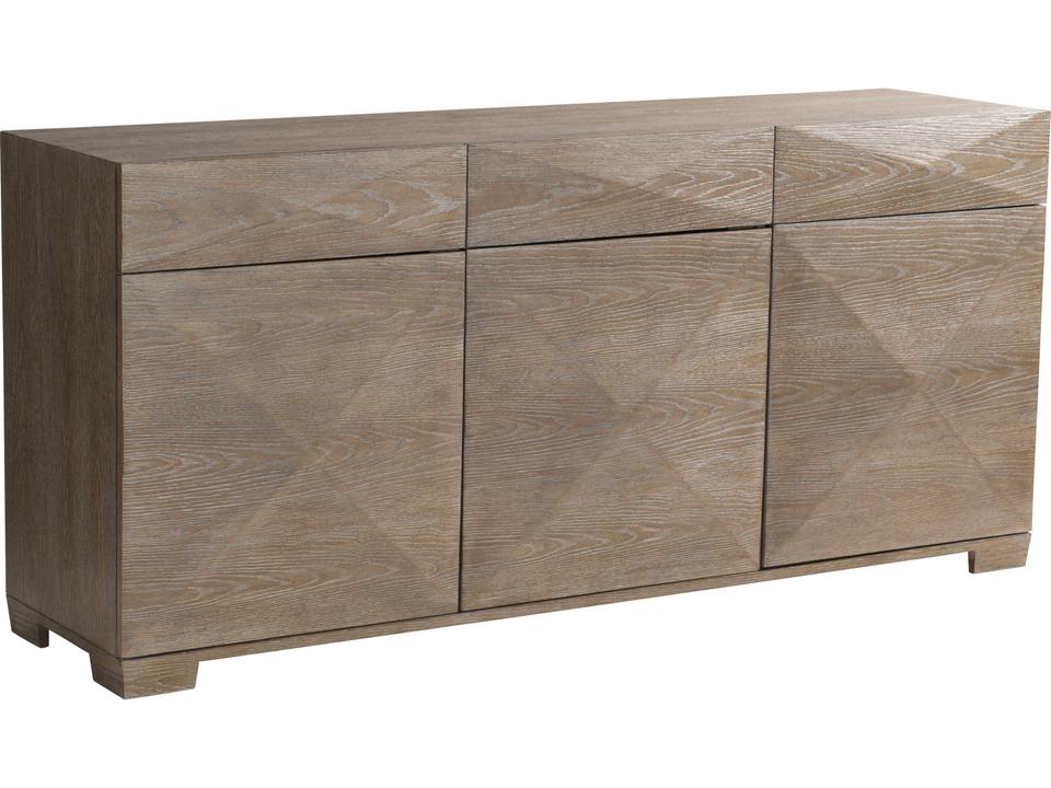 Aventura 78 Inch Marcona Finish Wood Buffet with Pyramid Shaping