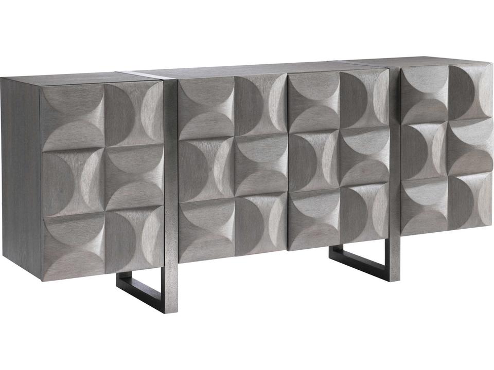 Rune Entertainment Credenza in Bluff and Graphite Finish