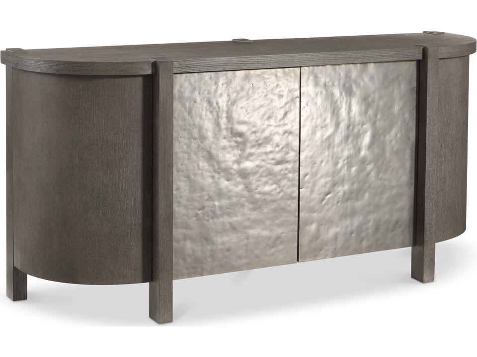 Prado Modern Rustic Sideboard in Porcini and Bright Graphite