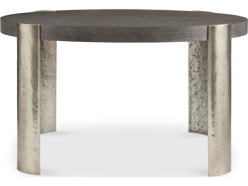 Prado Round Wood Porcini Bright Graphite Dining Table