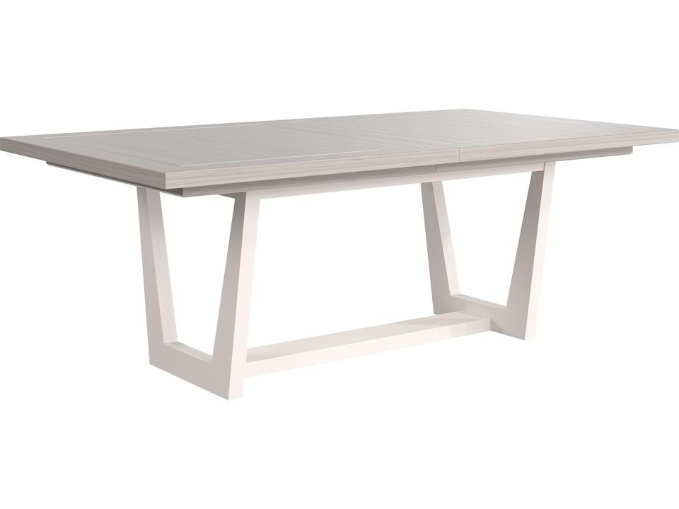 Stratum Rectangular Wood Mist Dining Table