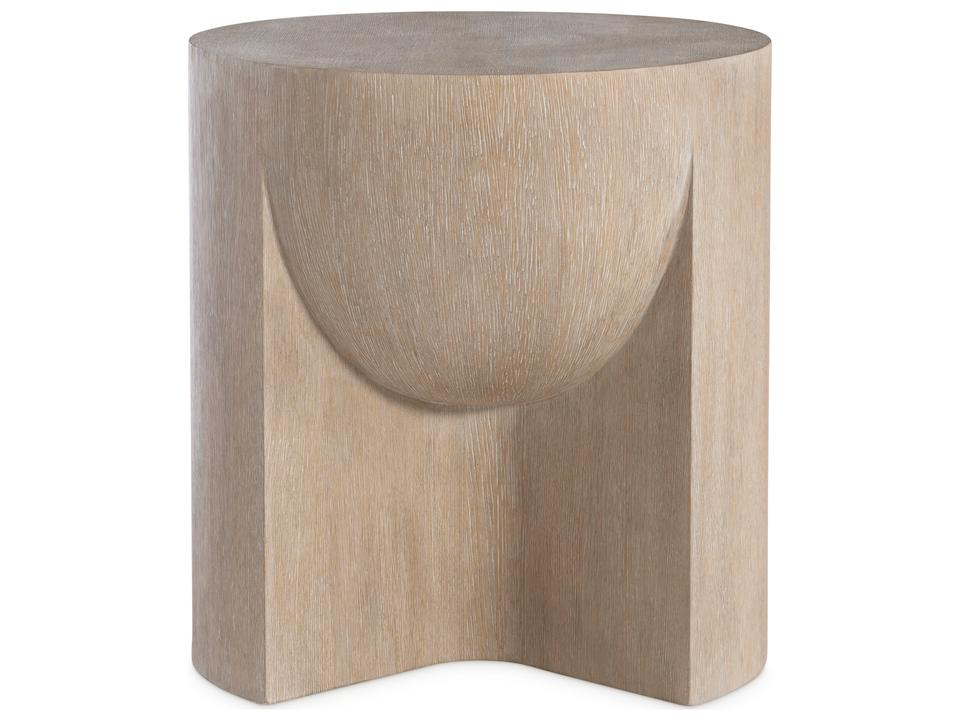 Loggia Round Wood End Table