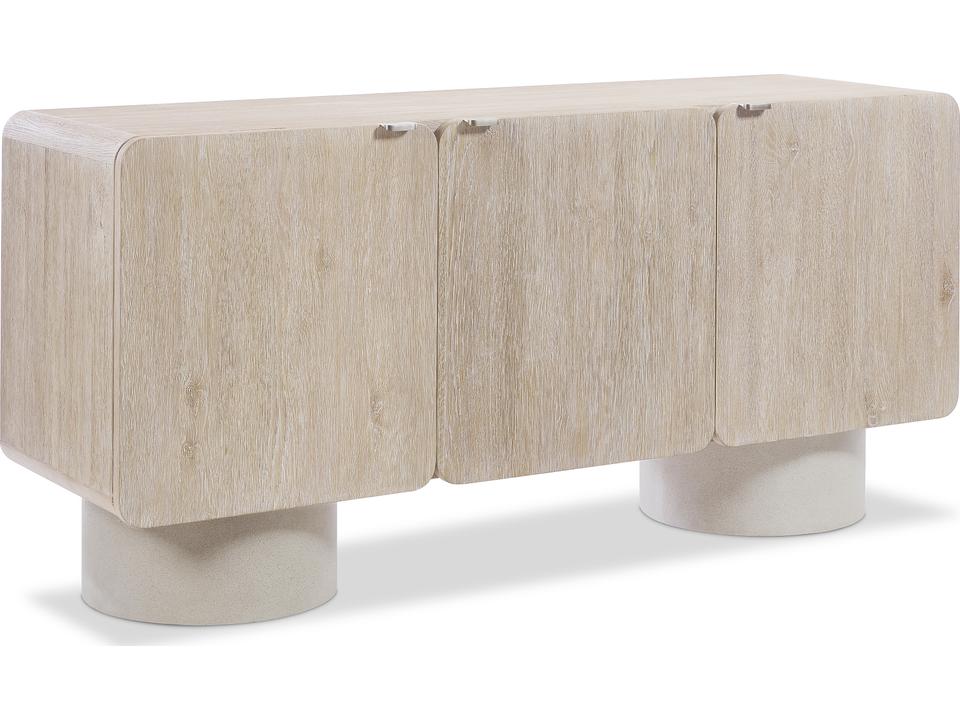 Antibes Buffet Rustic Oak with Concrete Pedestals and Roz Finish