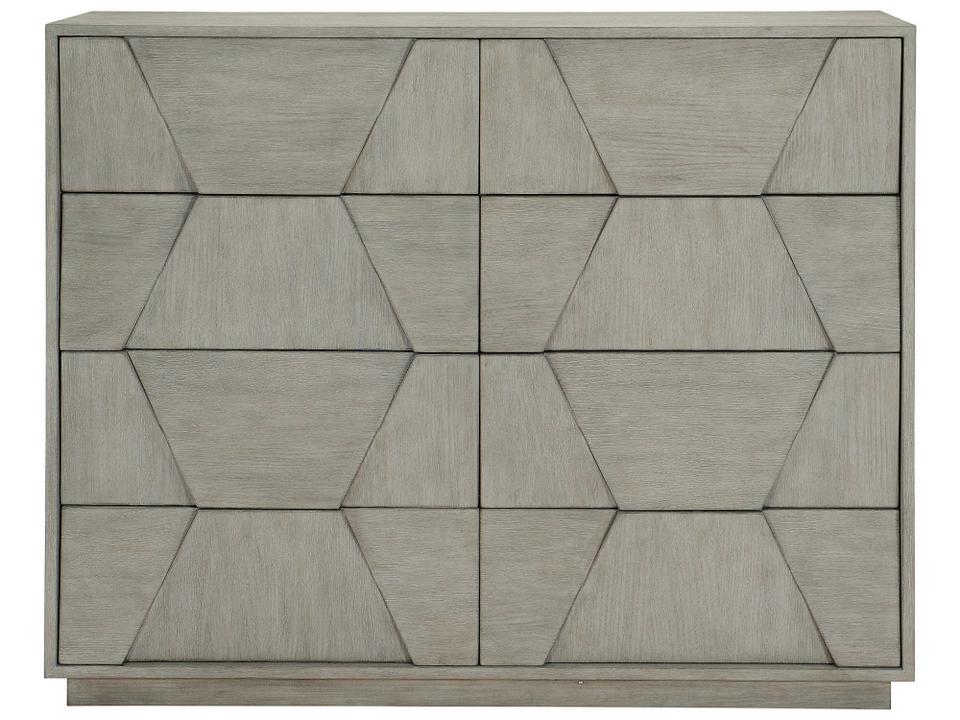 Linea 8-Drawer Dresser in Cerused Greige Finish
