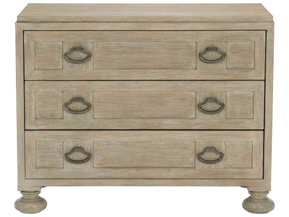 Santa Barbara 3-Drawer Nightstand in Sandstone