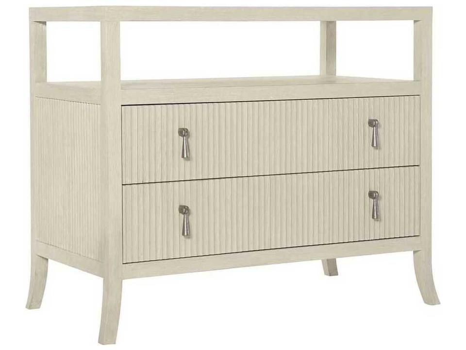 East Hampton 2-Drawers White Ash Wood Bachelor's Chest