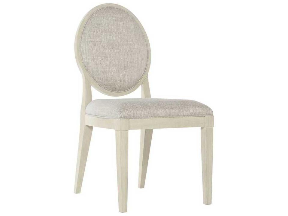 East Hampton Upholstered Dining Side Chair in Cerused Linen