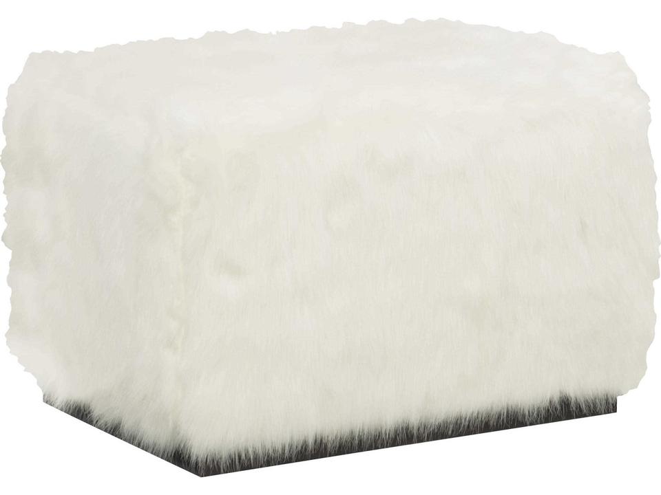 Merino Modern Fabric Cocktail Ottoman with Plinth Base