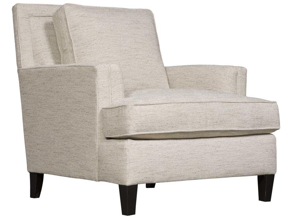 Addison Fabric Accent Chair with Track Arms and Tapered Legs