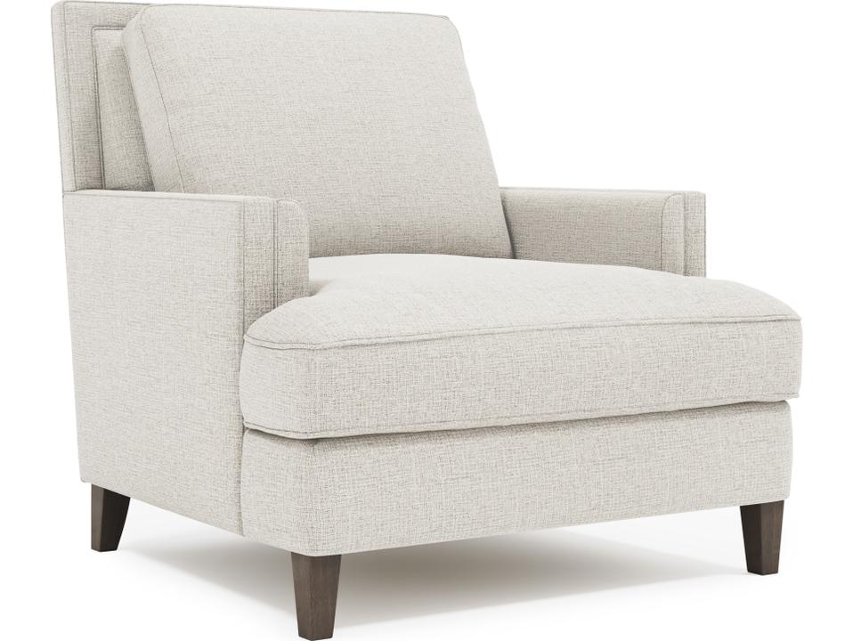 Addison Fabric Accent Chair with Track Arms in Portobello Finish