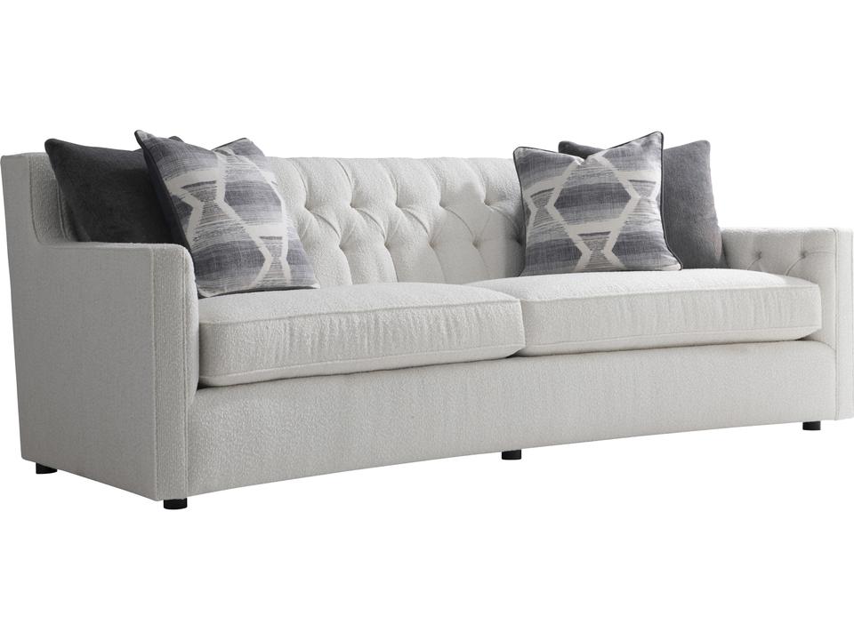 Candace 3-Seat Fabric Sofa with Track Arms and Button Tufting