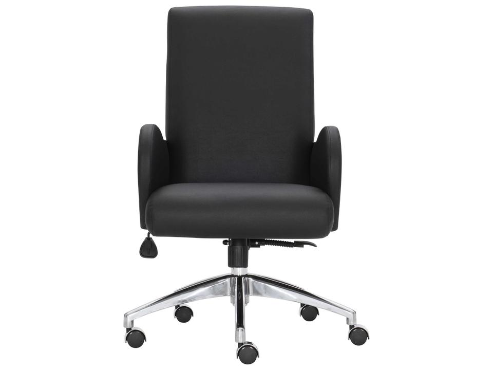 Patterson Upholstered Office Chair with Swivel and Adjustable Height in Black