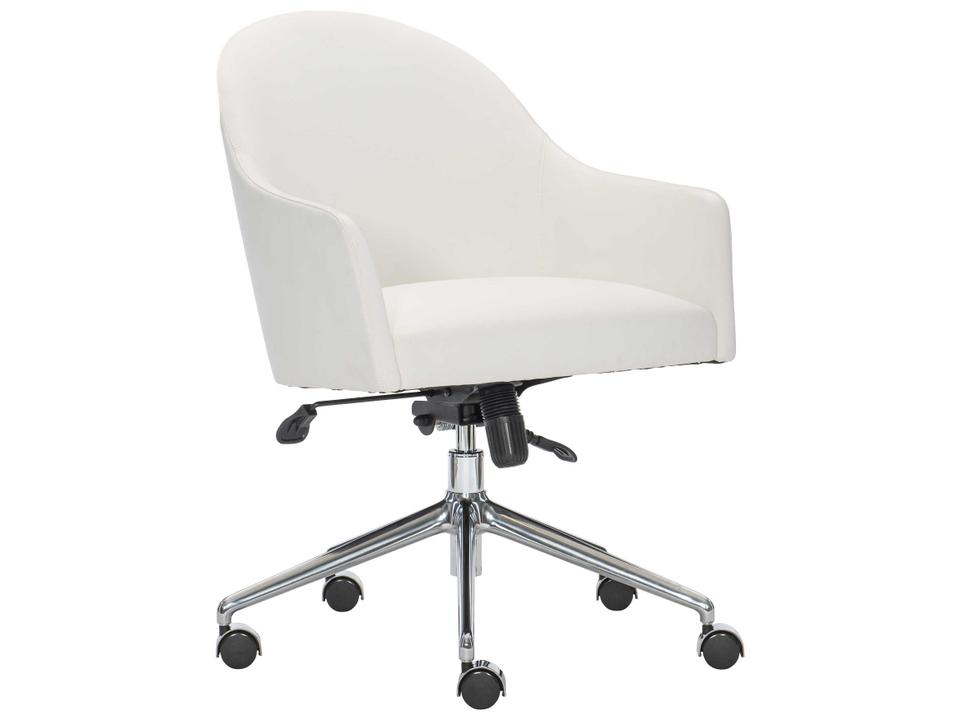 Halsey Upholstered Swivel Office Chair with Casters