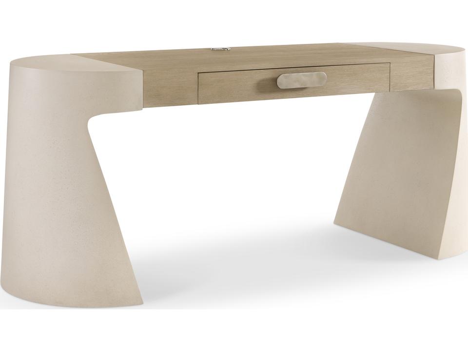 Prado Buff Concrete Tawny White Computer Desk