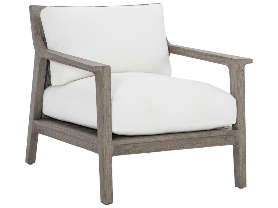 Ibiza Teak and Wicker Outdoor Lounge Chair with Cushion