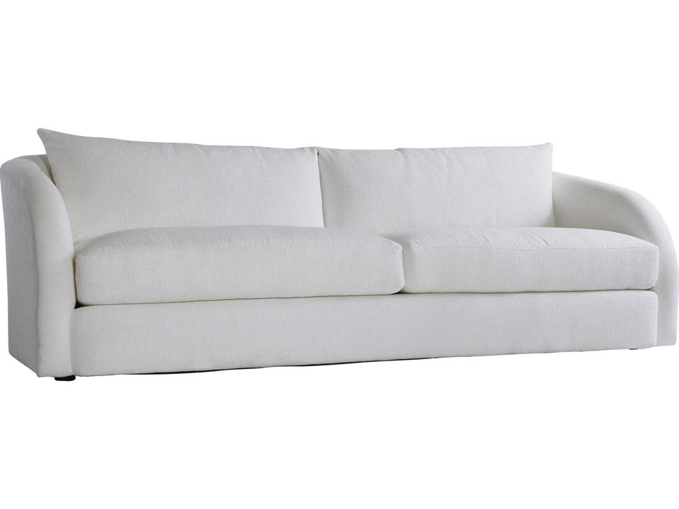 Palermo 3-Seat Sofa with Matte Black Aluminum Legs