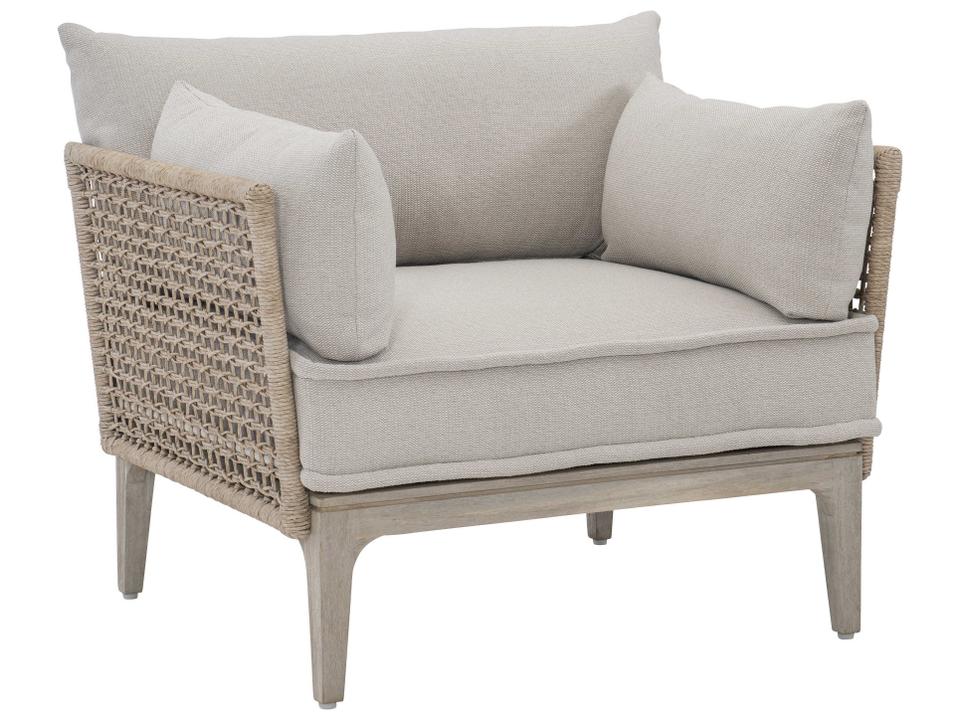 Catalonia Lounge Chair with Teak and Wicker