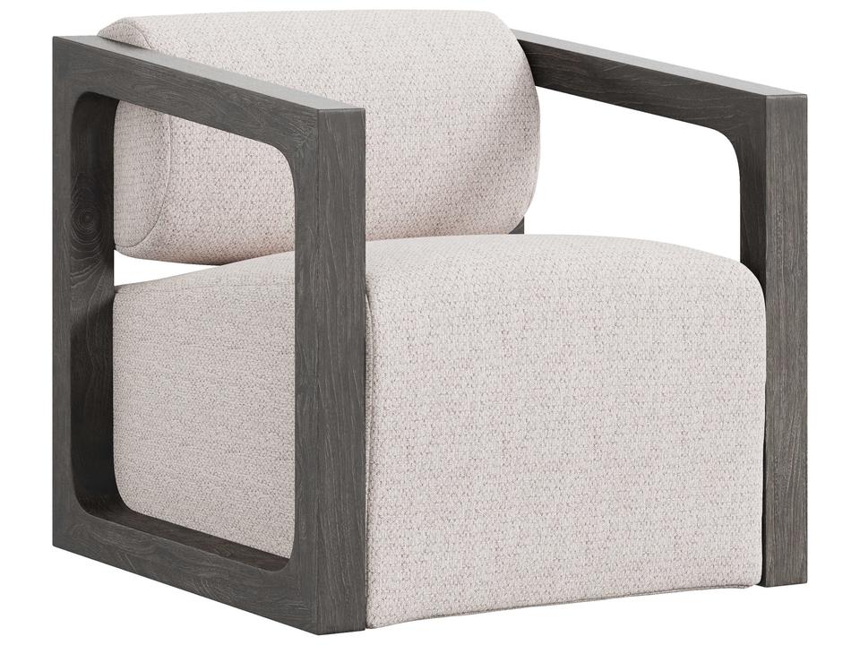 Leilani Outdoor Swivel Accent Chair in Smoked Truffle Teak