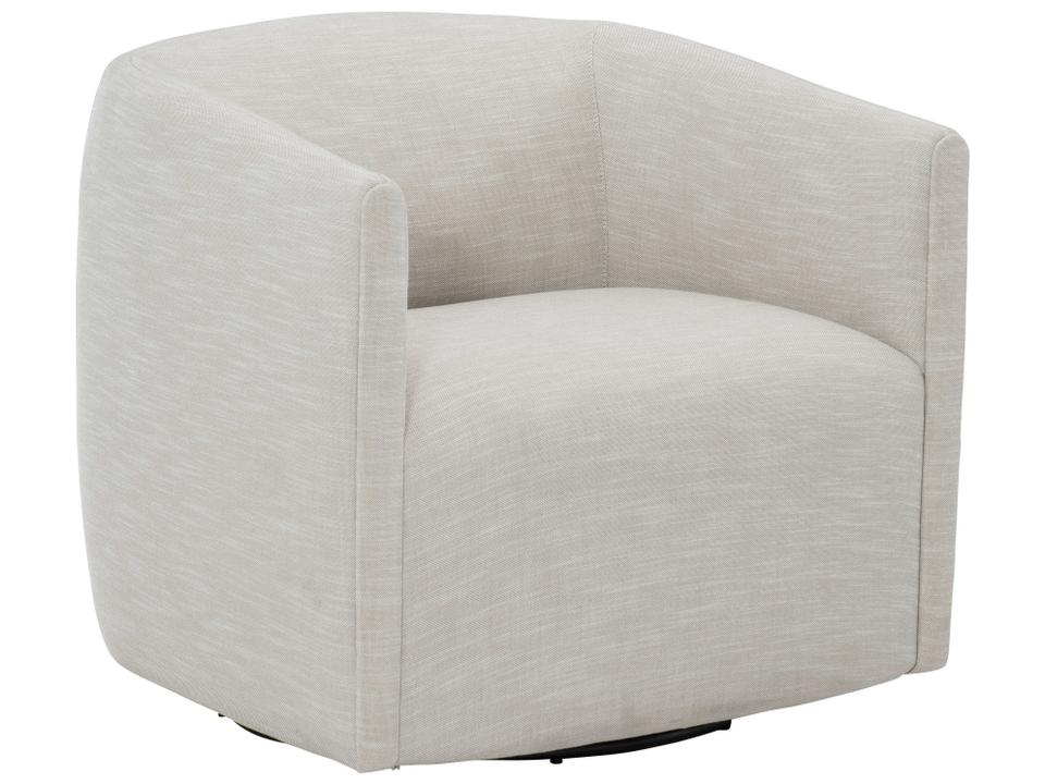 Ravello Outdoor Swivel Chair in Black Aluminum