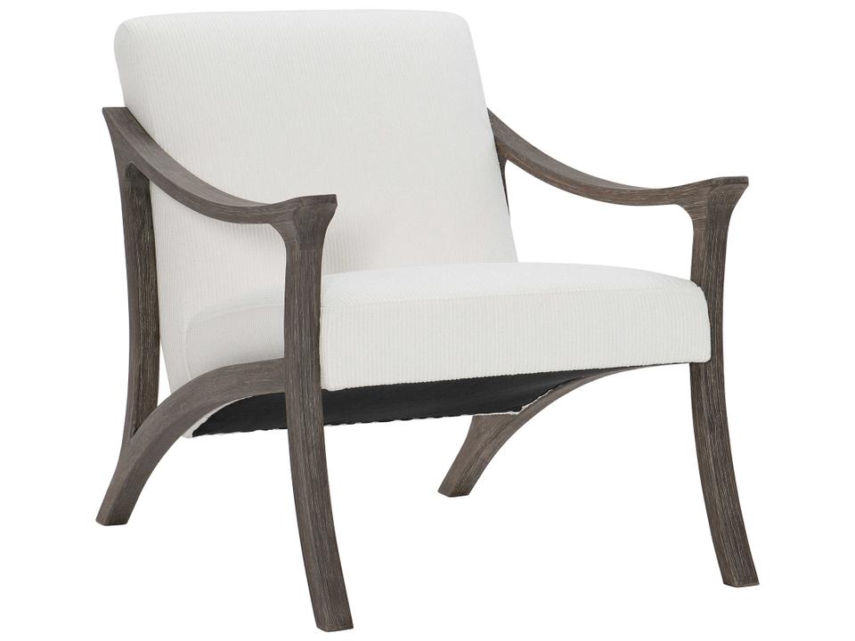 Lovina Outdoor Armchair in Smoked Truffle Teak with Performance Fabric