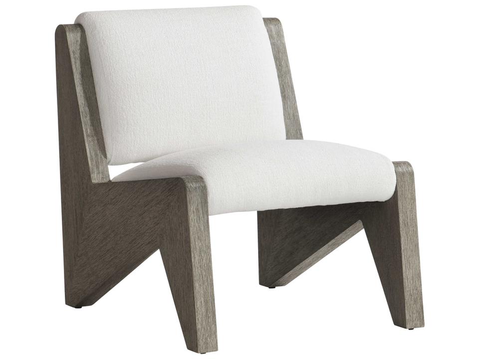 Hermosa Teak Cushion Outdoor Lounge Chair in Weathered Teak