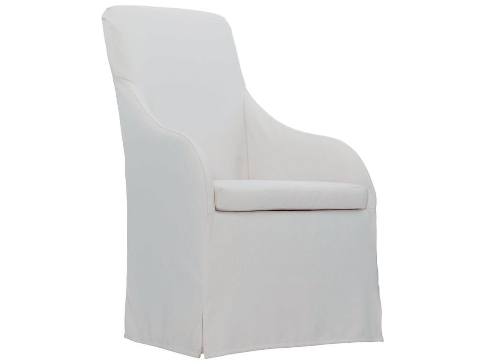 Bellair Upholstered Outdoor Arm Chair with Waterfall Skirt