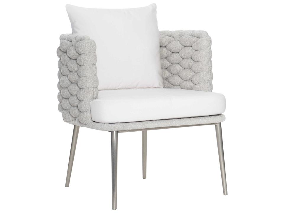 Santa Cruz Outdoor Arm Chair in Nordic Grey and Silver Mist