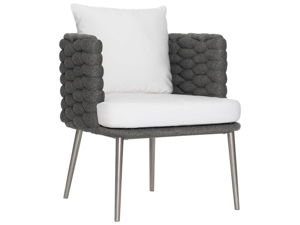 Santa Cruz Outdoor Arm Chair in Cadet Grey and Silver Mist