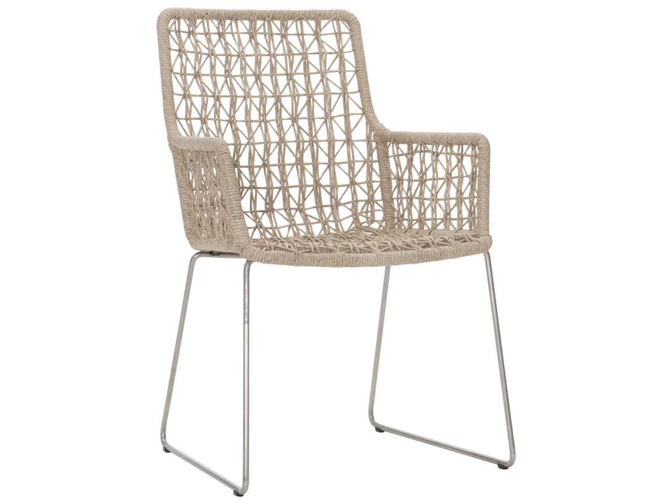 Carmel Outdoor Arm Chair in Hazelnut All-Weather Wicker