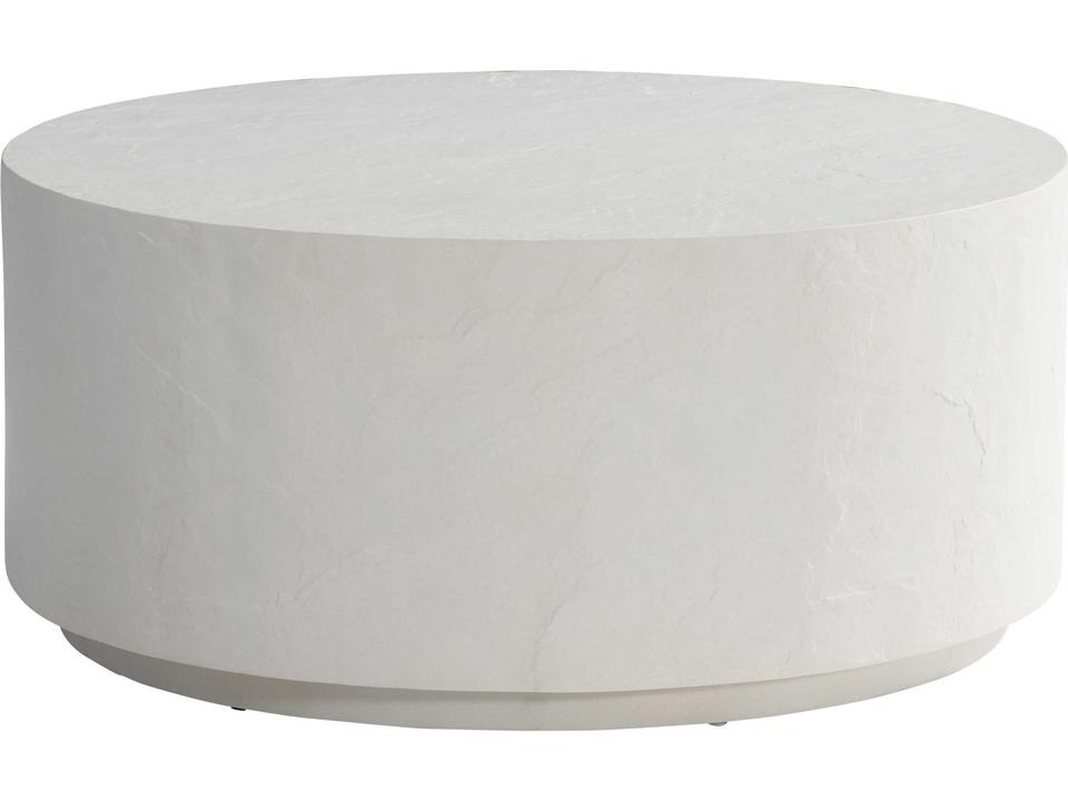 Trapani Round Outdoor Cocktail Table Glass-Reinforced Concrete Smooth Quarry Finish