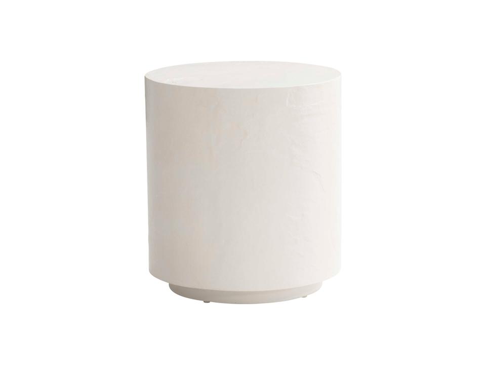 Trapani Round Outdoor Side Table in Smooth Quarry Concrete