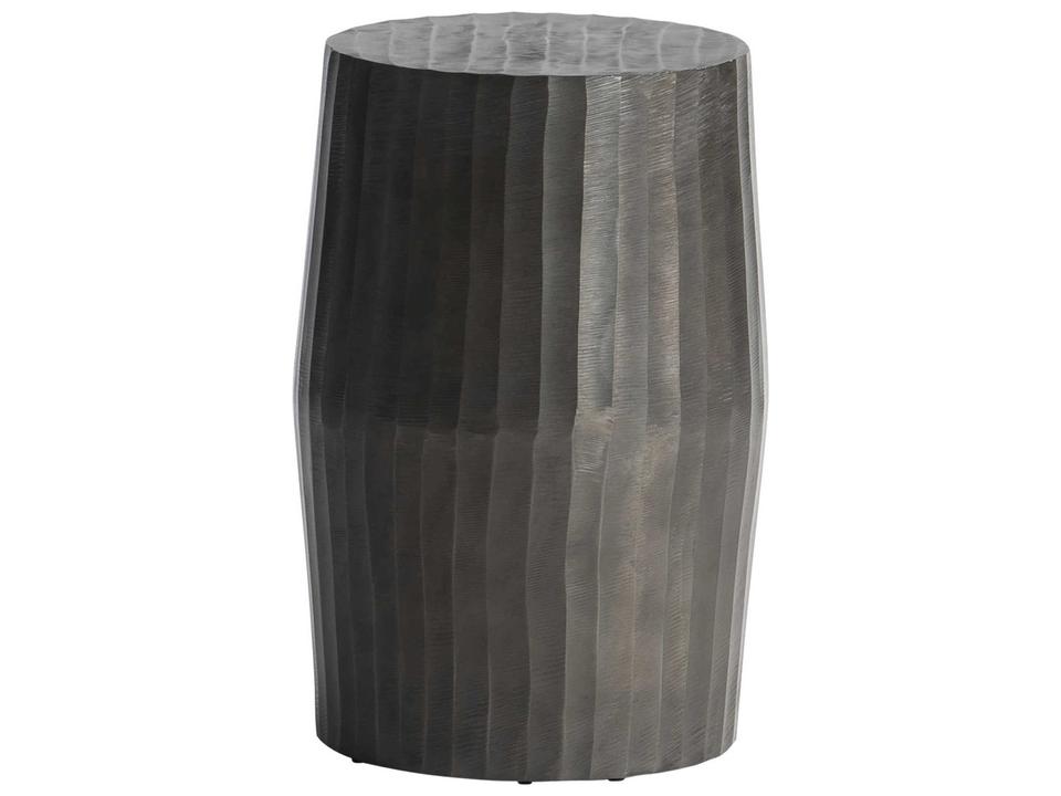 Baja Outdoor Round Accent Table in Black Nickel