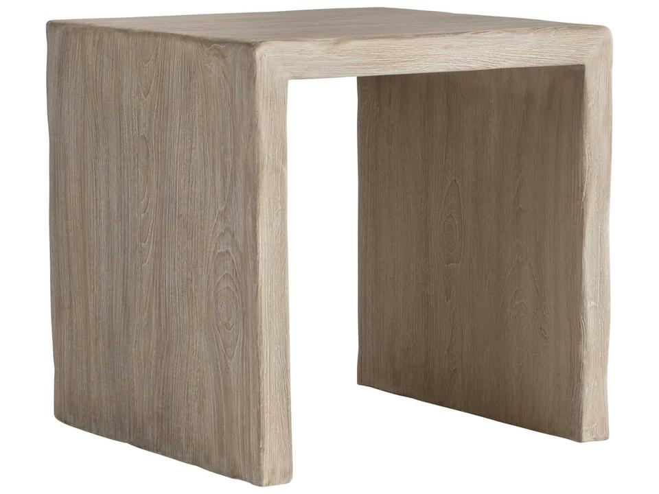 Montego Outdoor Square Side Table in Sea Oat Teak