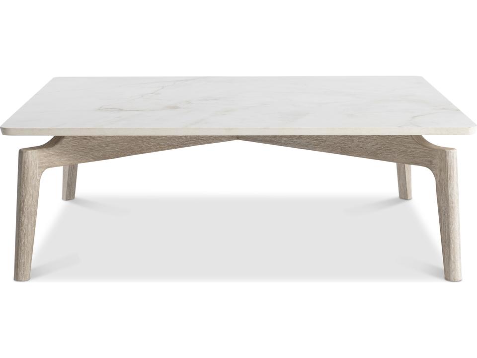 Aurora 44-Inch Square Stone Coffee Table