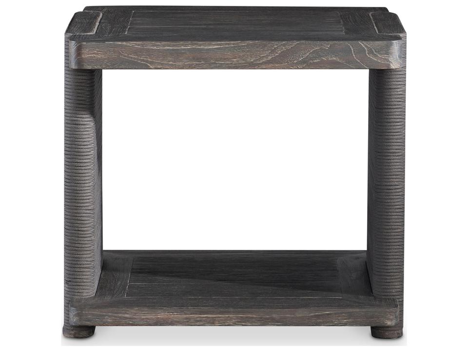 Andros Outdoor Side Table with Rope Wrapped Legs