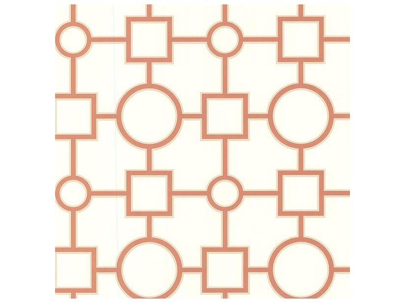 Kitchen Bed Bath Resource Iv Geovine Burnt Sienna Geometric Wallpaper