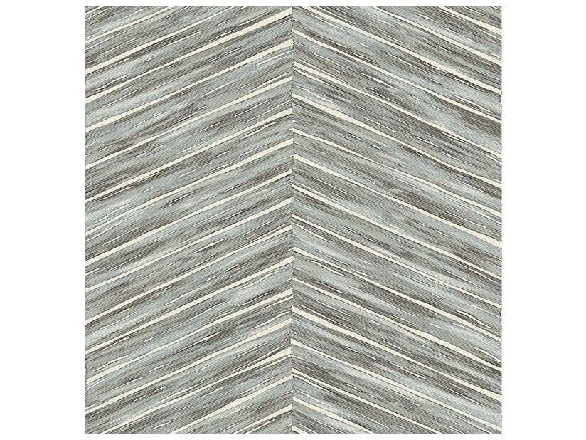 Kitchen & Bath Essentials Aldie Light Blue Chevron Weave Wallpaper