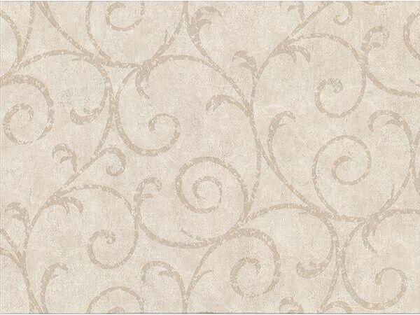 Warner Textures Sansa Beige Plaster Scroll Wallpaper