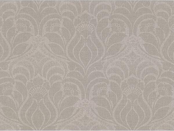Warner Textures Sandor Grey Damask Wallpaper
