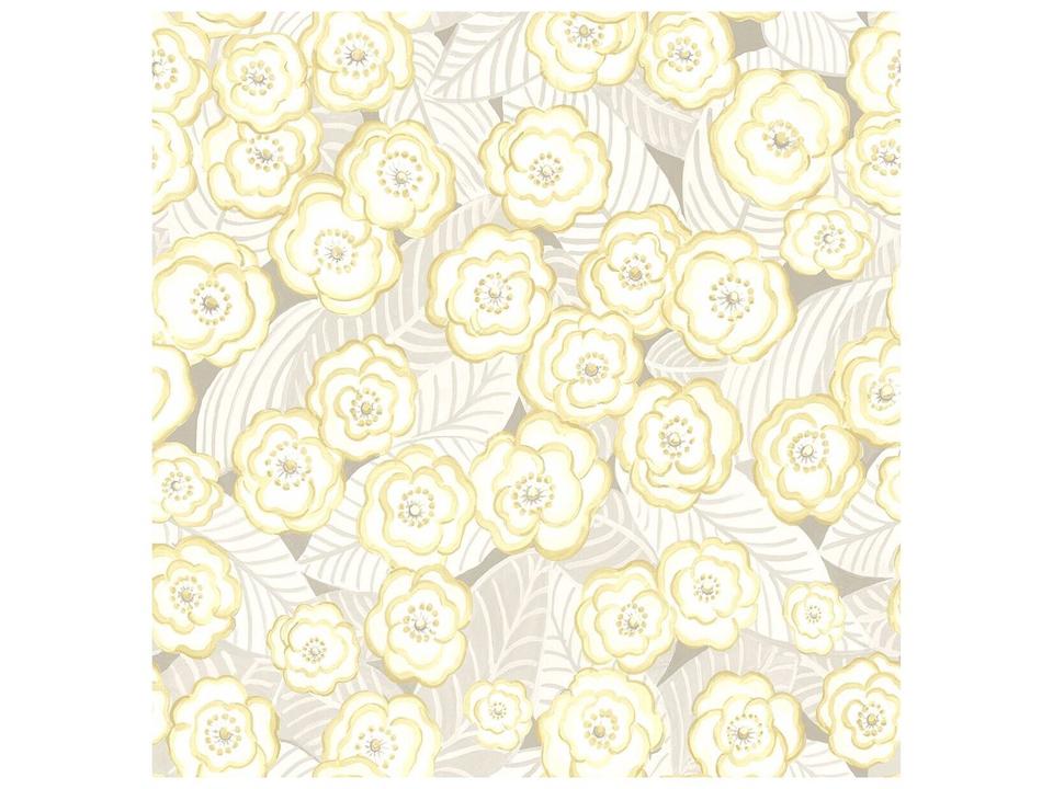 A-street Prints Emery Light Yellow Floral Wallpaper