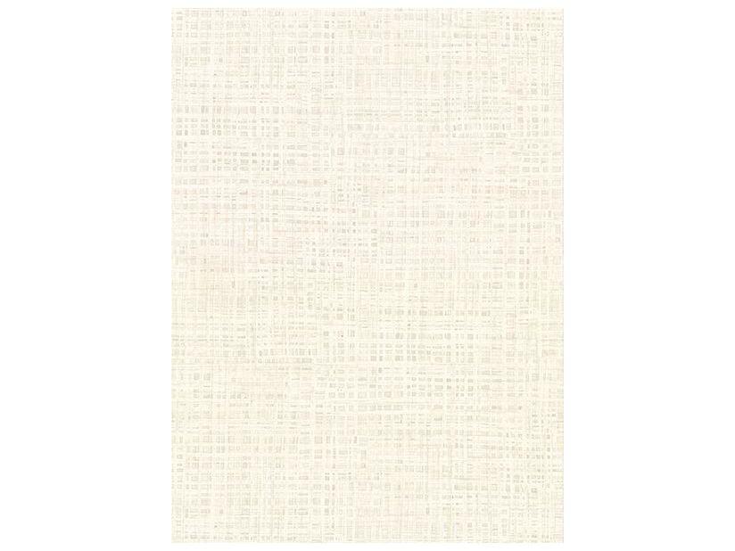 Warner Montgomery Off-White Distressed Faux Linen Wallpaper