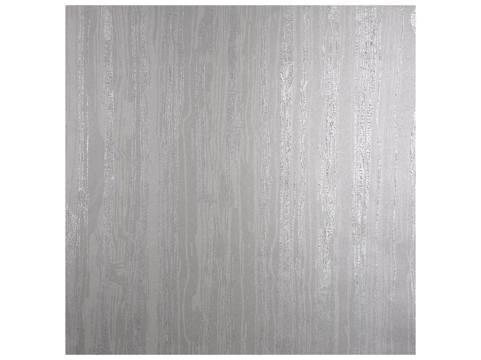 Polished Nova Silver Faux Wood Wallpaper