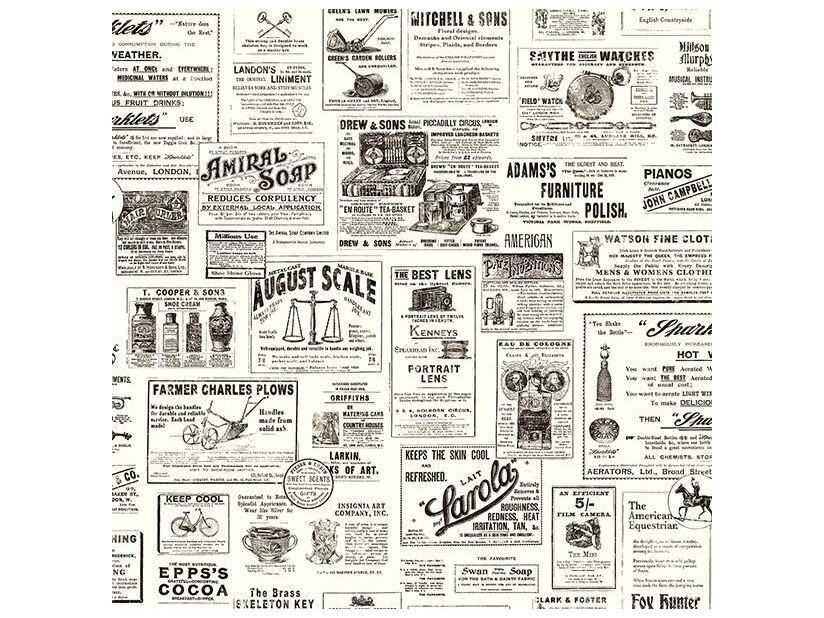 Chesapeake Adamstown Black Newspaper Wallpaper