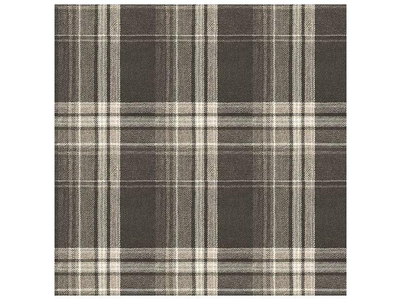 Chesapeake Saranac Dark Brown Flannel Wallpaper
