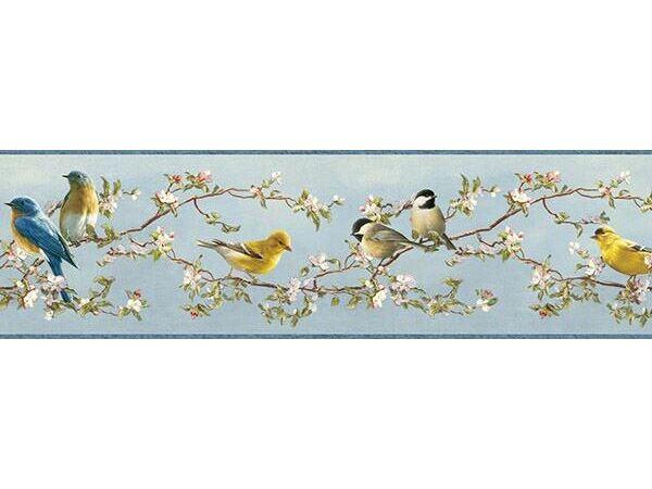 Chesapeake Songbird Multicolor Floral Trail Border