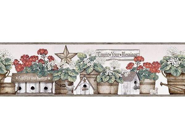 Chesapeake Geranium Multicolor Flower Pot Border